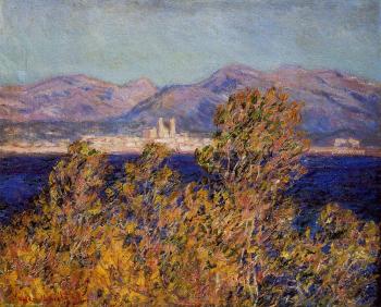 Claude Oscar Monet : Antibes Seen from the Cape, Mistral Wind